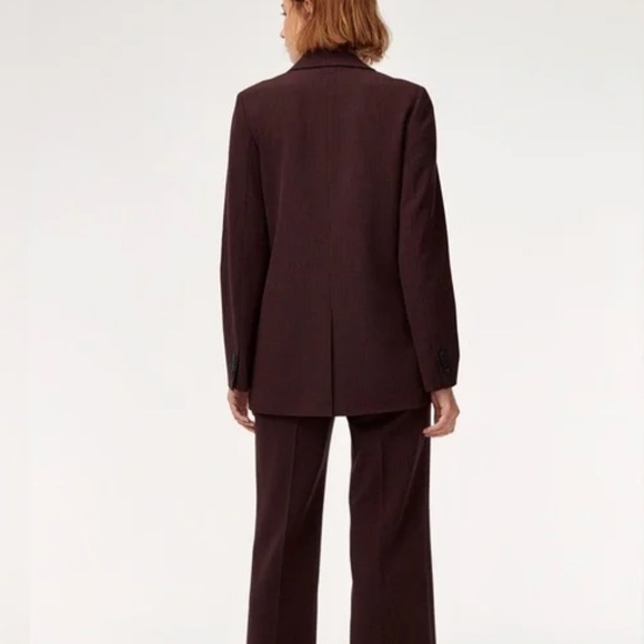 Aritzia Little Moon Caluna Gray and White Jacket XXS Blazer Workwear Chic - Picture 7 of 9